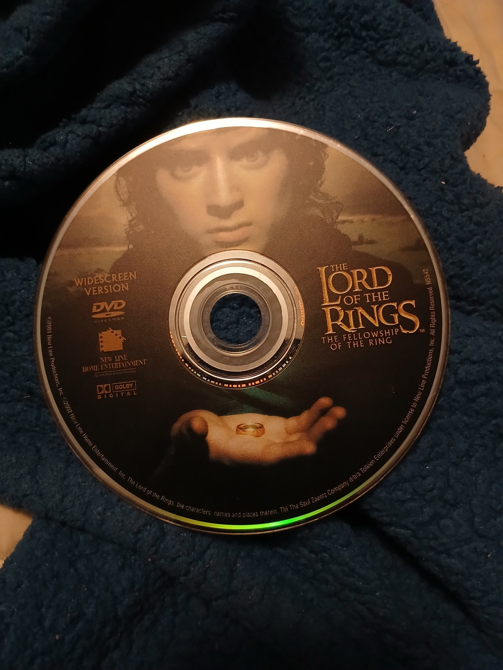 The Lord of the Rings: The Fellowship of the Ring DVD - Black/Gold Disc
